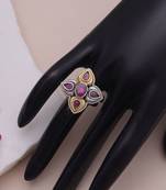Rani color dual tone oxidised rings festive fashion style