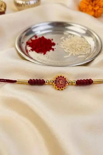 12 pieces combo multi color om religious thread rakhis