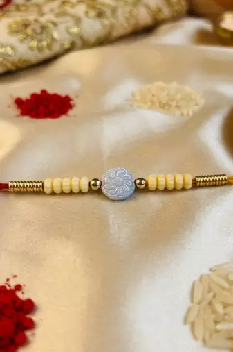 12 pieces combo multi color ethnic designer thread rakhis
