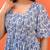Blue cotton tier dress