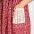 Cotton Midi Pink A line Dress with Schiffli pockets