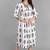 Jaipur sanganeri leaf print green A-line dress