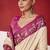 beige soft silk blend with rich woven borders sarees