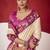 beige soft silk blend with rich woven borders sarees