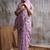 lavender modal cotton blend casual wear saree