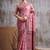 baby pink modal cotton blend casual wear saree