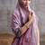 lavender modal cotton blend casual wear saree