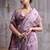 lavender modal cotton blend casual wear saree