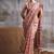 peach modal cotton blend casual wear saree