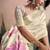off white linen festival wear saree