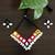 Handcrafted V-Shaped Multicolour Mirror & Cowrie Shell Tribal Necklace Set
