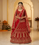 desiger maroon lehenga 