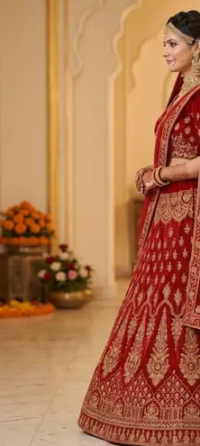 desiger maroon lehenga 