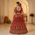 desiger maroon lehenga 