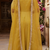 Mustard silk cotton plain zari woven ethnic kurta set with dupatta