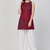 Maroon cotton hand embroidery fancy ethnic kurta palazzo set