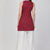 Maroon cotton hand embroidery fancy ethnic kurta palazzo set