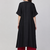 Black cotton plain fancy ethnic kurta palazzo set