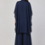 Navy blue georgette plain fancy ethnic kurta palazzo set