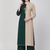 Green crepe embroidered zari work fancy ethnic kurta palazzo set