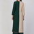 Green crepe embroidered zari work fancy ethnic kurta palazzo set