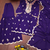 Royal blue embroidered kurti sharara set with scalloped dupatta