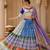 Purple Silk Navratri Lehnega Choli With Dupatta