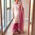 White silk blend embroidered palazzo set