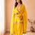 Yellow chanderi embroidered farshi salwar set