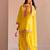Yellow chanderi embroidered farshi salwar set