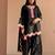 Black chanderi embroidered farshi salwar set