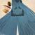 Light-blue faux georgette embroidered sharara set