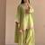 Light-green chanderi embroidered farshi salwar set