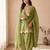 Light-green chanderi embroidered farshi salwar set