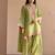 Light-green chanderi embroidered farshi salwar set