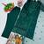 Dark-green organza embroidered kurta set