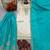 White silk blend embroidered palazzo set
