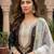 Black silk blend embroidered palazzo set