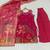 Rani-pink silk blend embroidered palazzo set