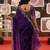 purple jimmy choo embroidered embellished havy work wedding wear saree