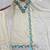 Cream organza embroidered kurta set