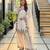 Off-white silk blend embroidered palazzo set