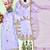 Lavender silk blend embroidered palazzo set