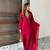 Red crepe embroidered farshi salwar set