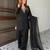 Black crepe embroidered farshi salwar set
