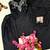 Black crepe embroidered farshi salwar set