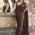 Pure georgette embellished sequinned party wear saree