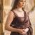 Pure georgette embellished sequinned party wear saree
