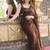 Pure georgette embellished sequinned party wear saree