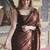 Pure georgette embellished sequinned party wear saree